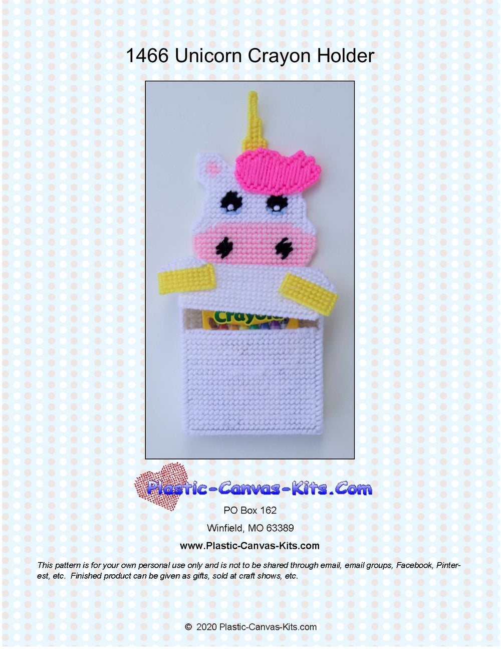 Unicorn Crayon Holder