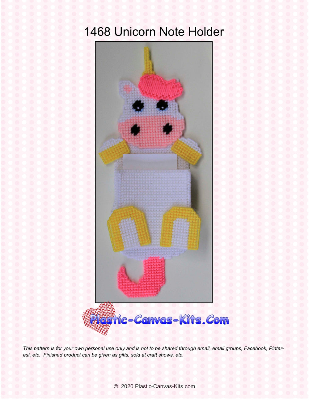 Unicorn Note Holder