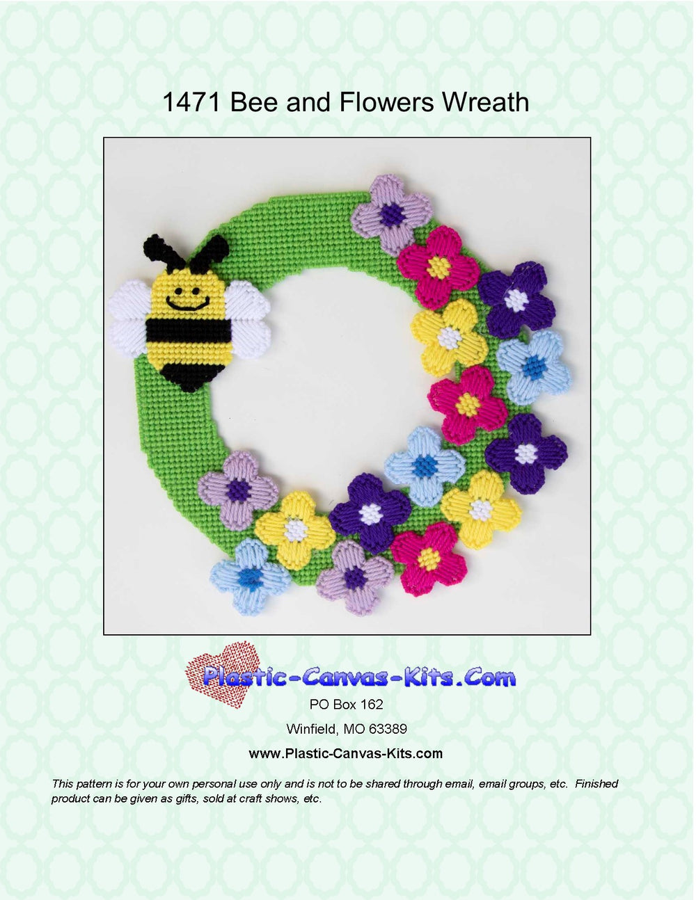 Bee and Flowers Wreath