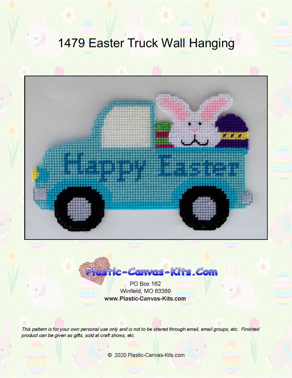 Easter Truck Wall Hanging