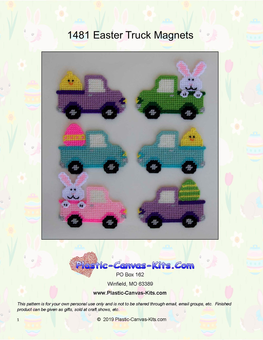 Easter Truck Magnets