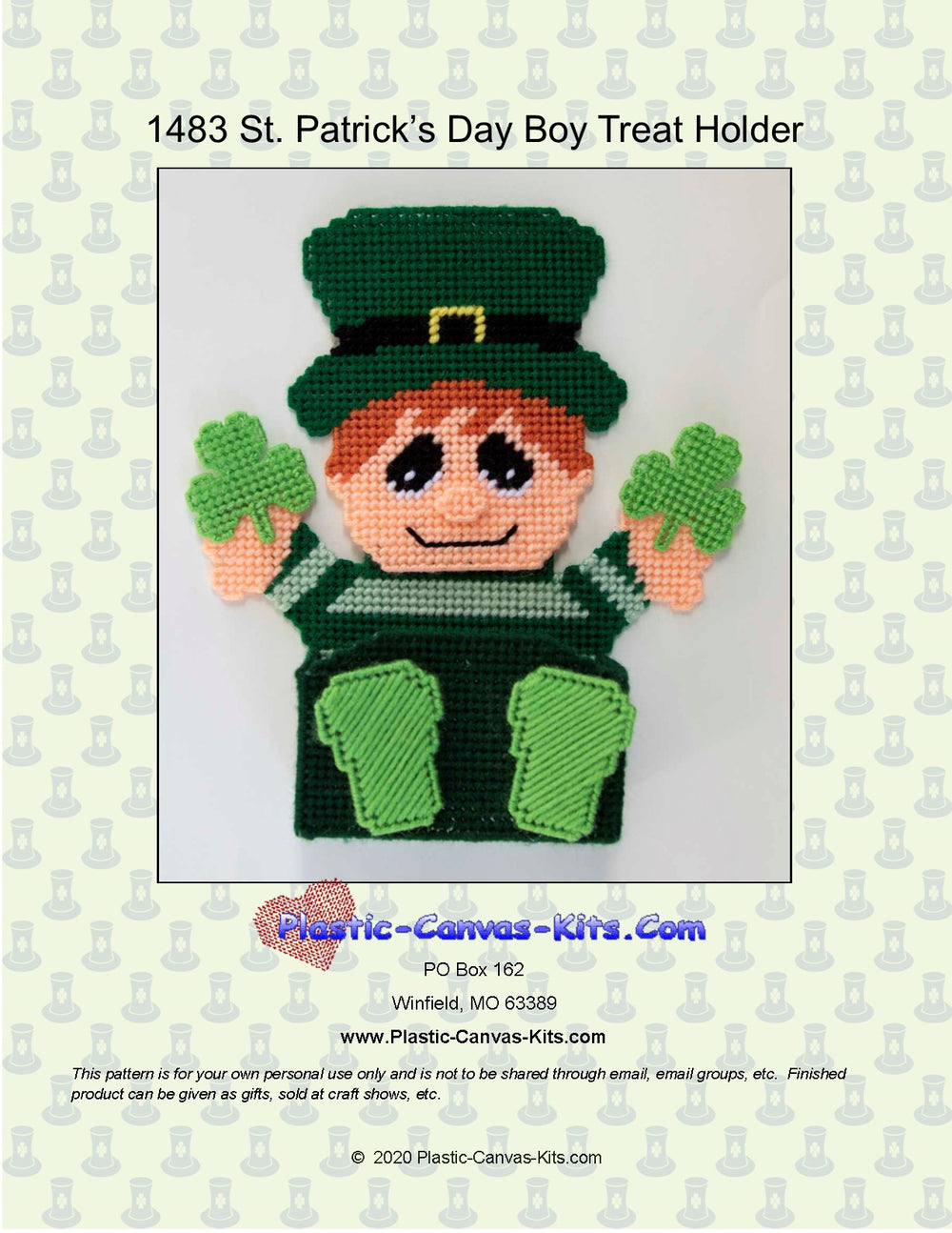 St. Patrick's Day Boy Treat Holder