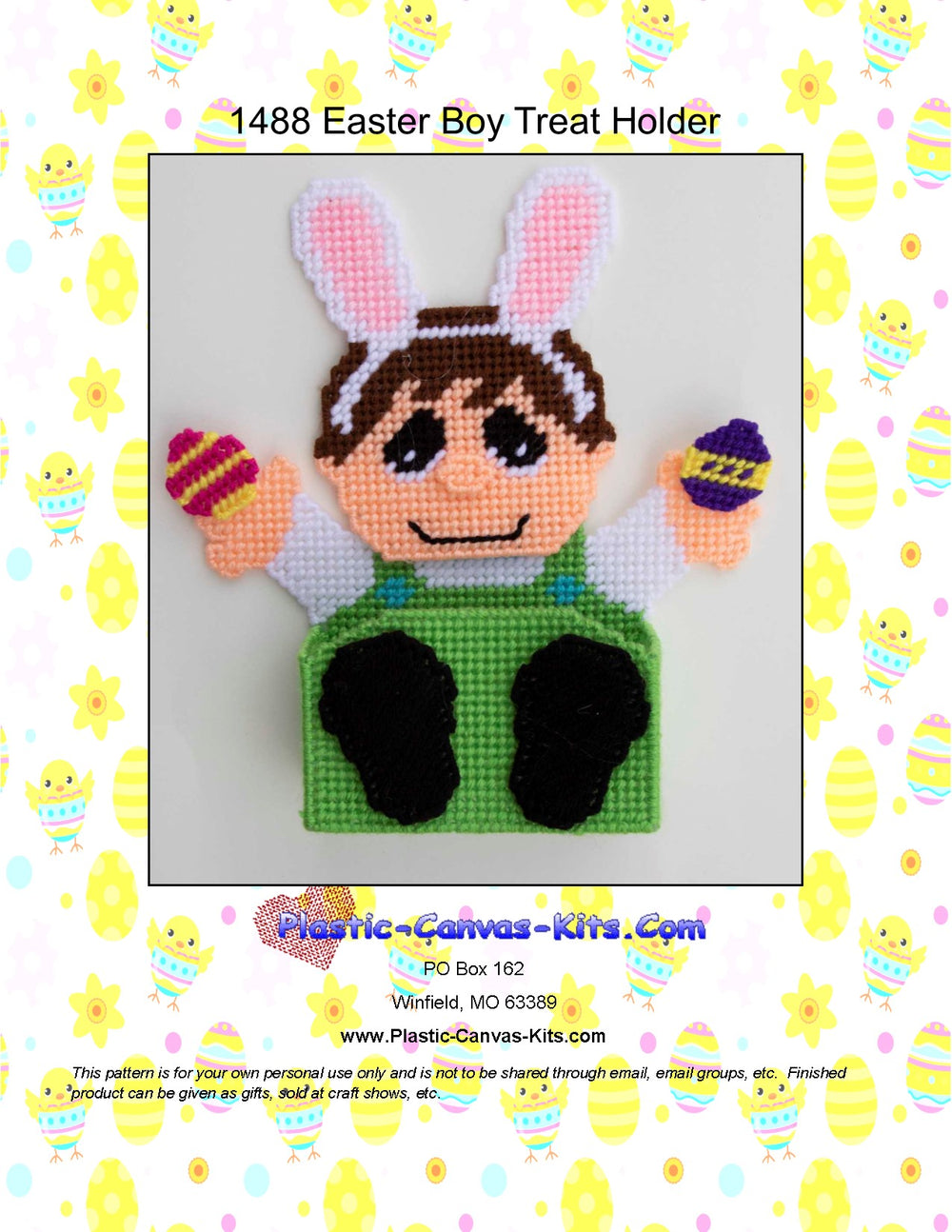 Easter Boy Treat Holder