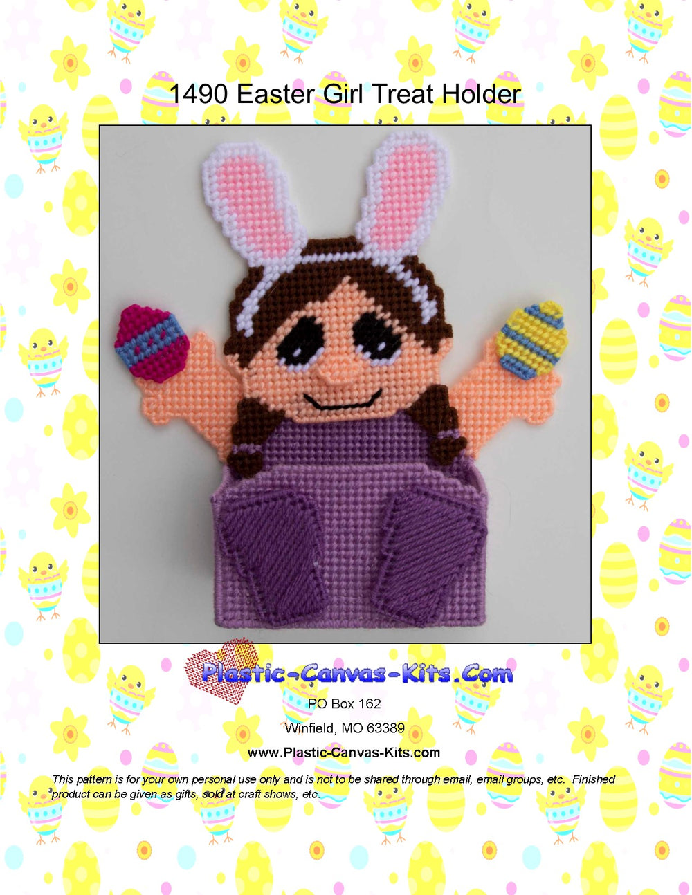 Easter Girl Treat Holder