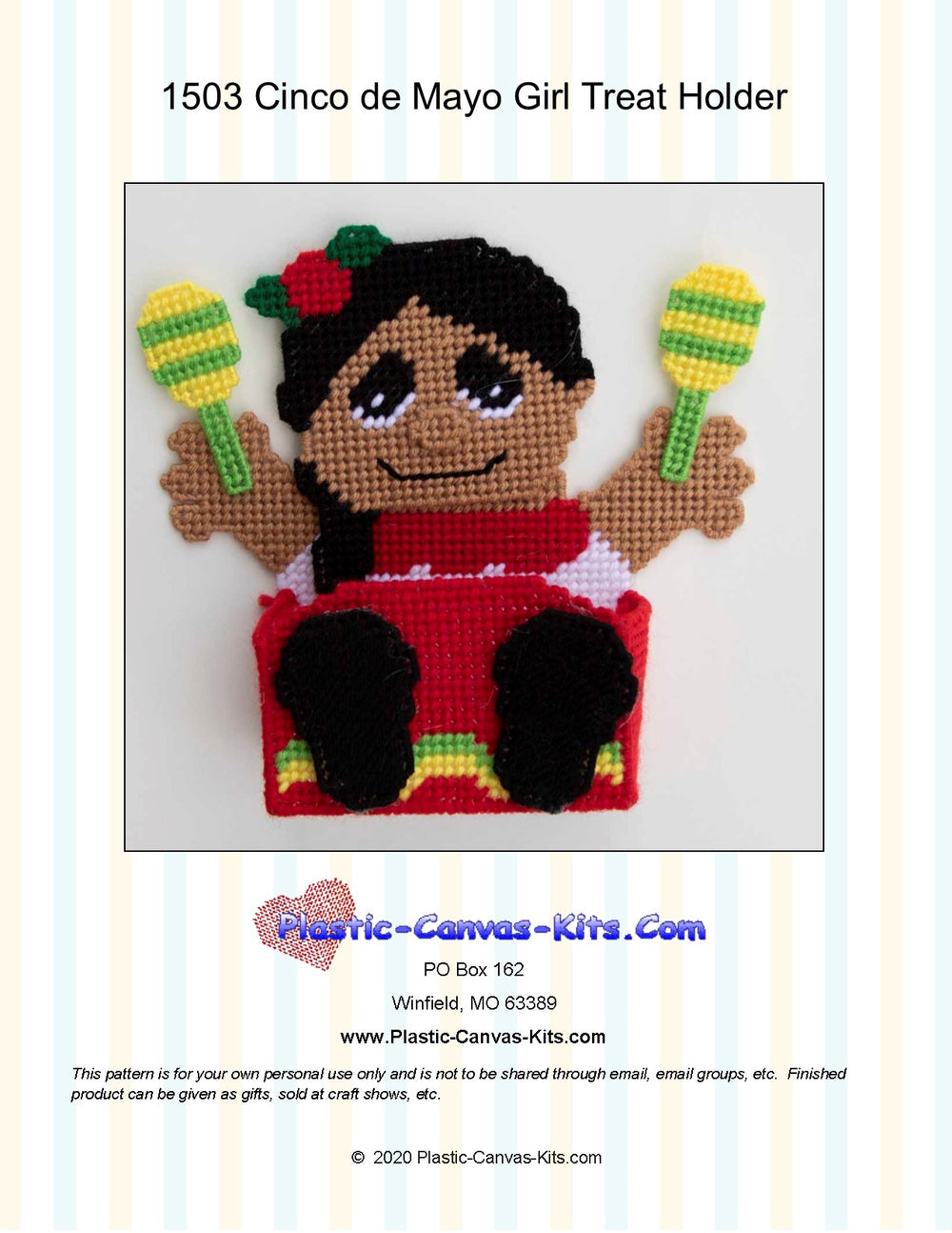 Cinco de Mayo Girl Treat Holder