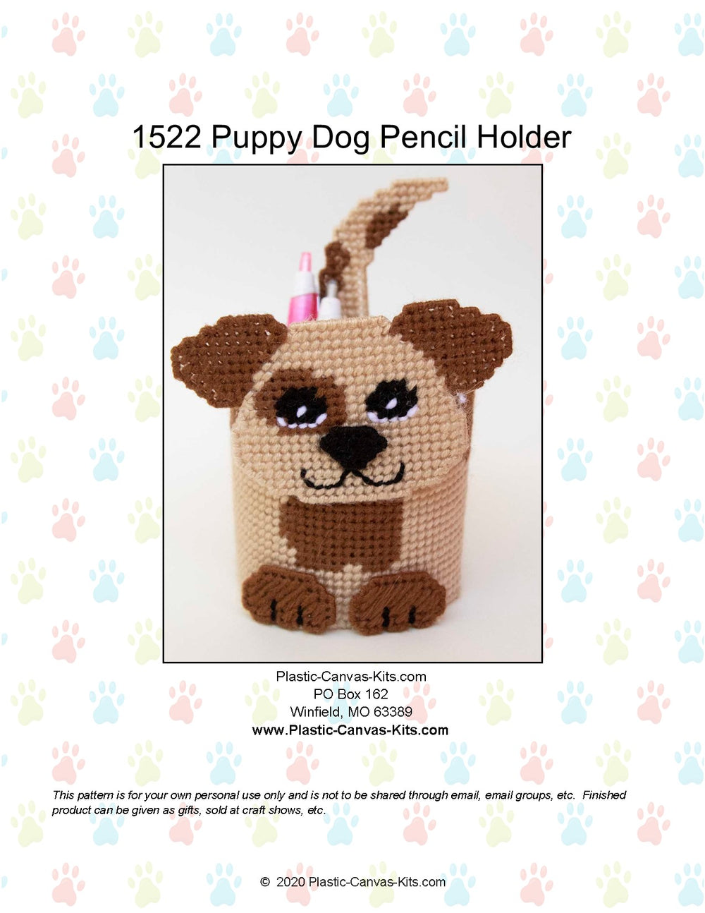 Puppy Dog Pencil Holder