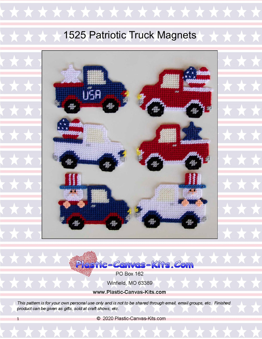 Patriotic Truck Magnets