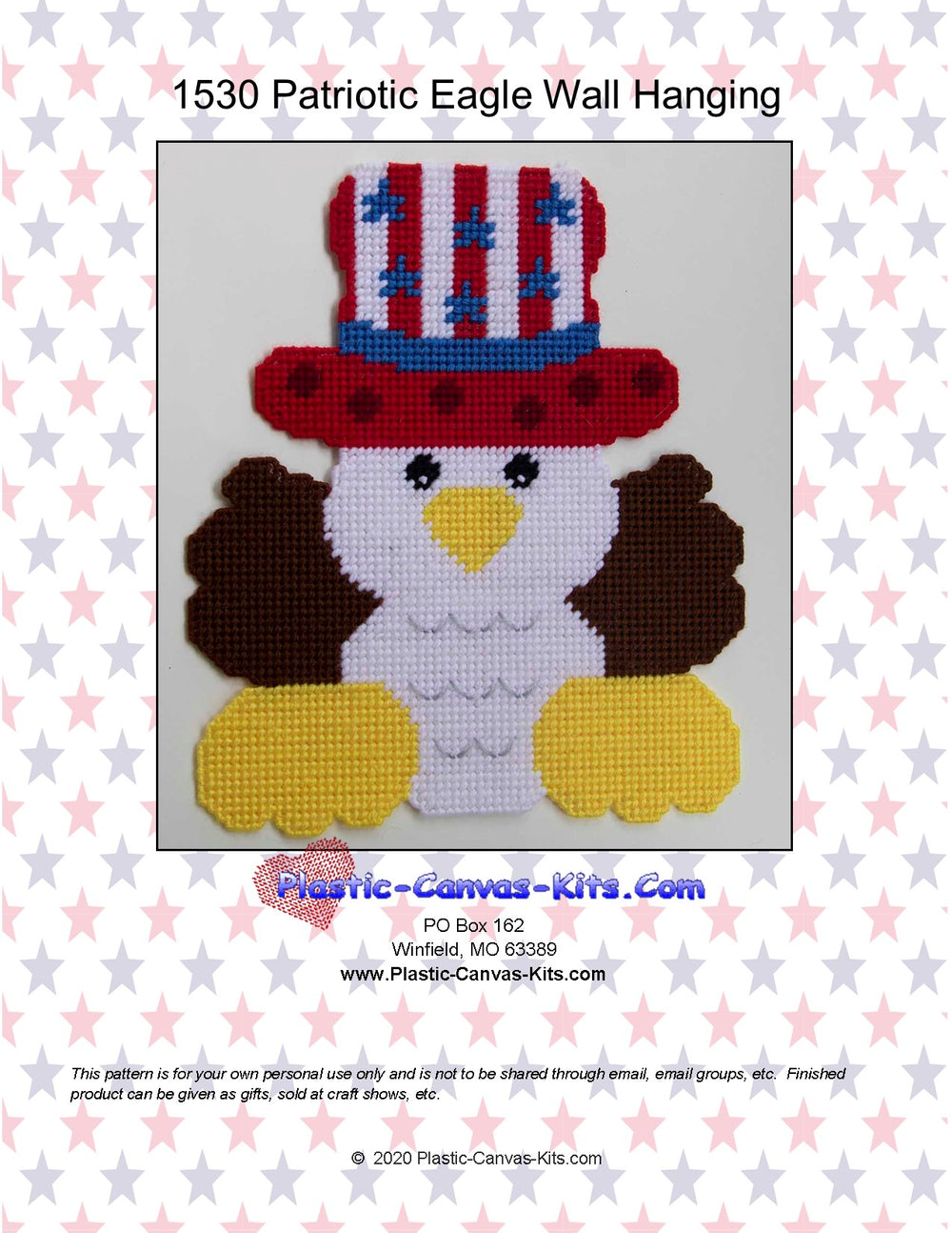 Patriotic Eagle Wall Hanging