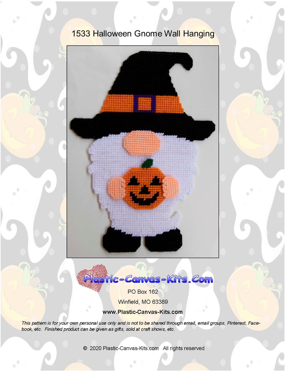 Halloween Gnome Wall Hanging