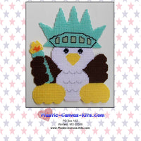 Patriotic Lady Liberty Eagle Wall Hanging