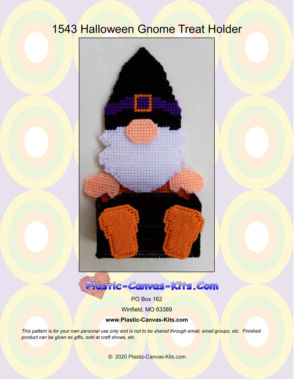 Halloween Gnome Treat Holder