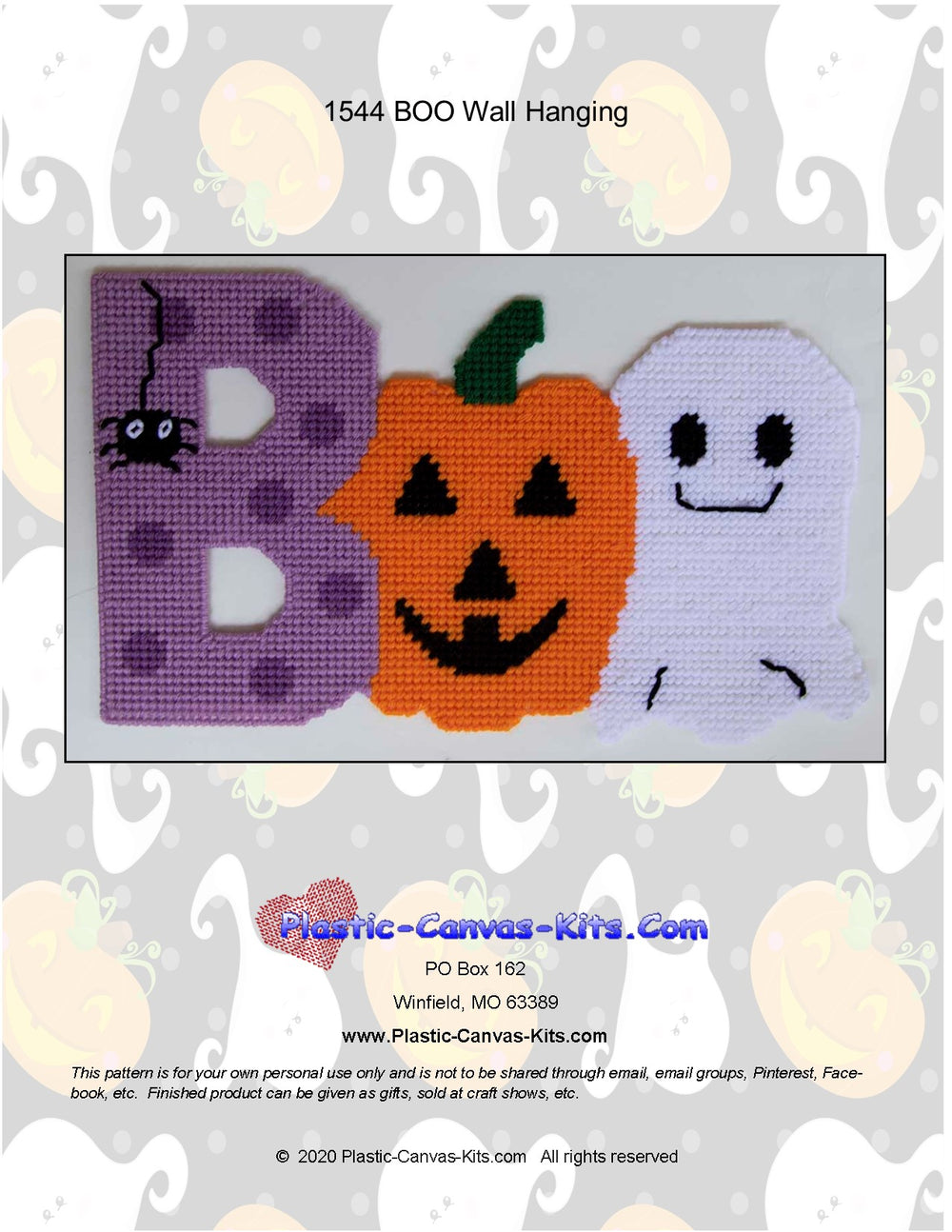 Halloween Boo Wall Hanging