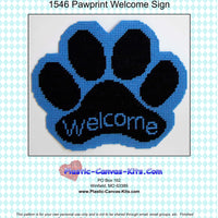 Pawprint Welcome Sign