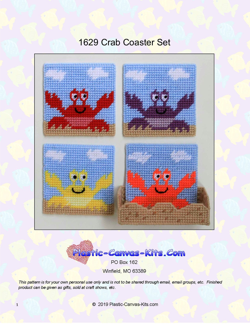 Crab Coaster Set