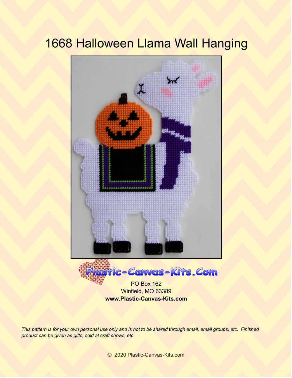 Halloween Llama Wall Hanging