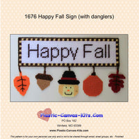 Happy Fall Sign with Danglers