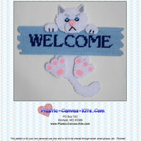 Persian Cat Welcome Sign