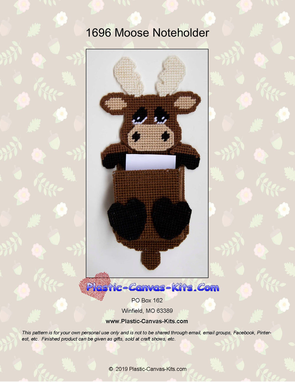 Moose Note Holder
