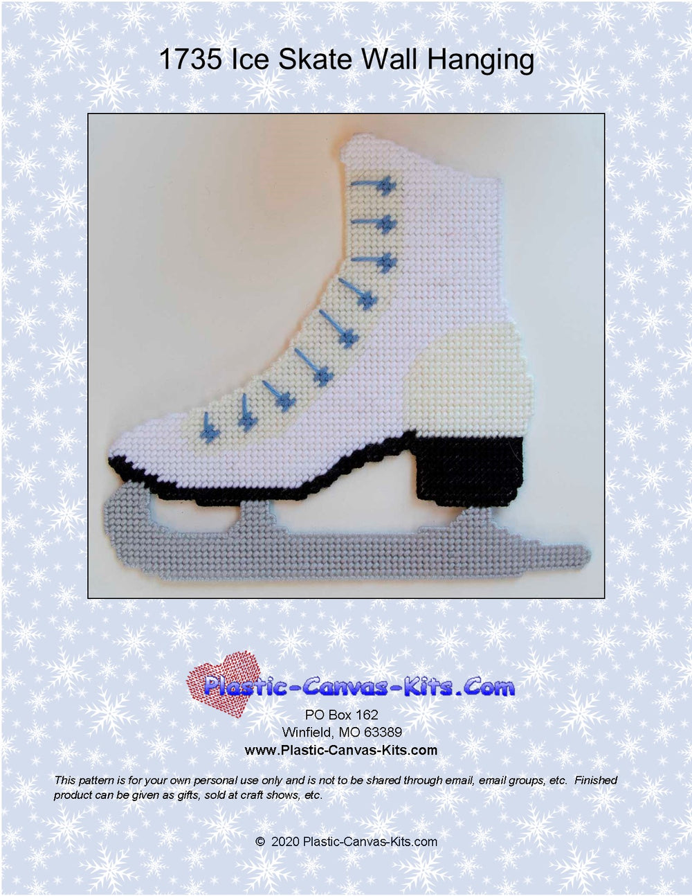 Ice Skate Wall Hanging