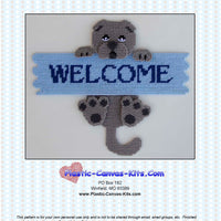 Scottish Fold Cat Welcome Sign