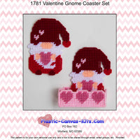 Valentine's Day Gnome Coaster Set