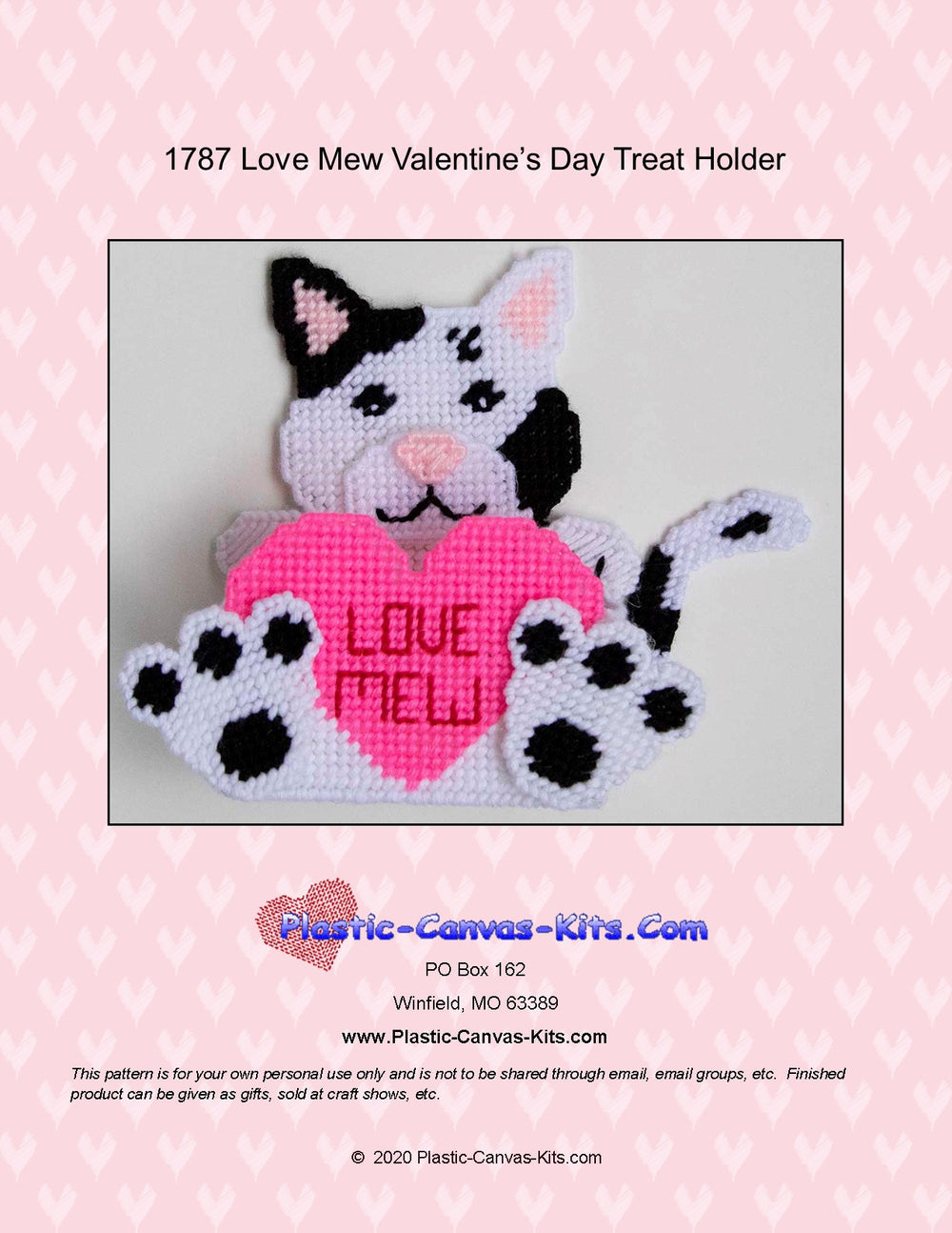 Valentine's Day Love Mew Cat Treat Holder
