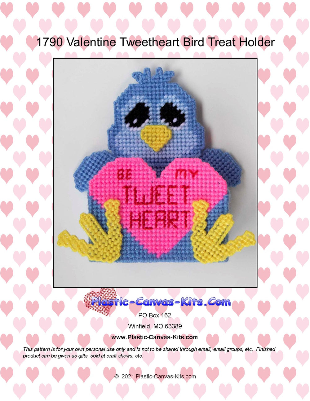 Valentine's Day Tweetheart Bird Treat Holder