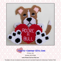 Adore A Bull Valentine's Day Pitbull Treat Holder