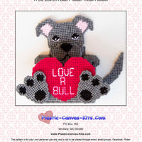 Love a Bull Valentine's Day Pitbull Treat Holder