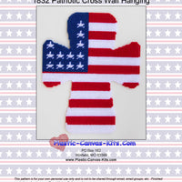 Patriotic Cross Wall Hanging