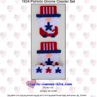 Patriotic Gnome Coaster Set