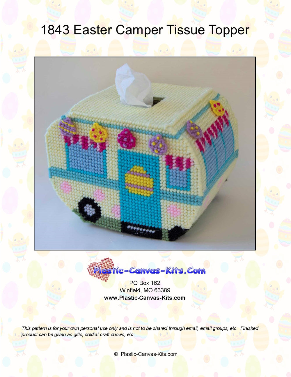 Easter Camper Tissue Topper