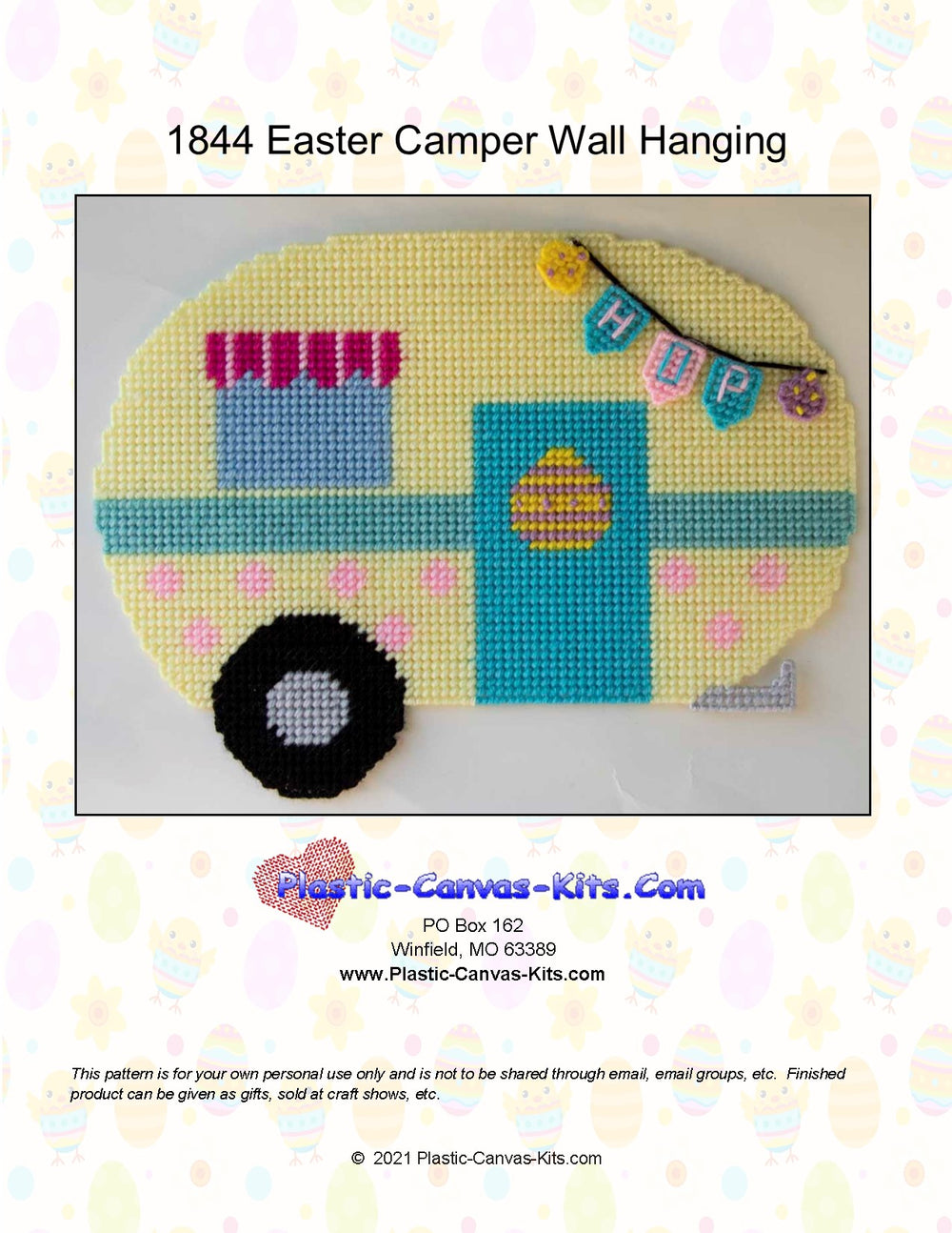 Easter Camper Wall Hanging