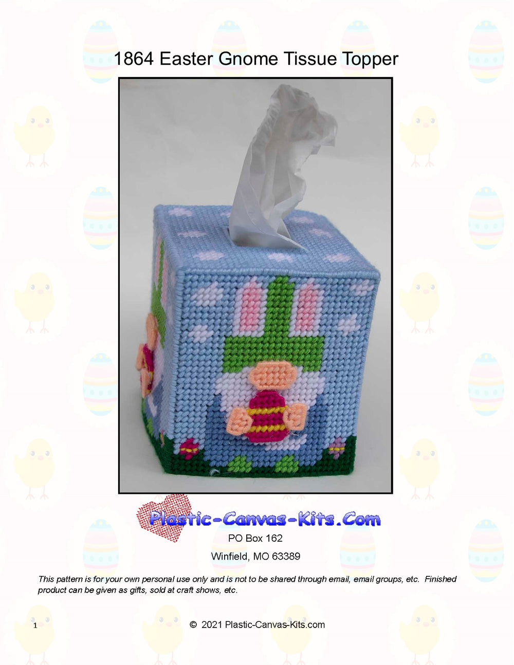 Easter Gnome Tissue Topper