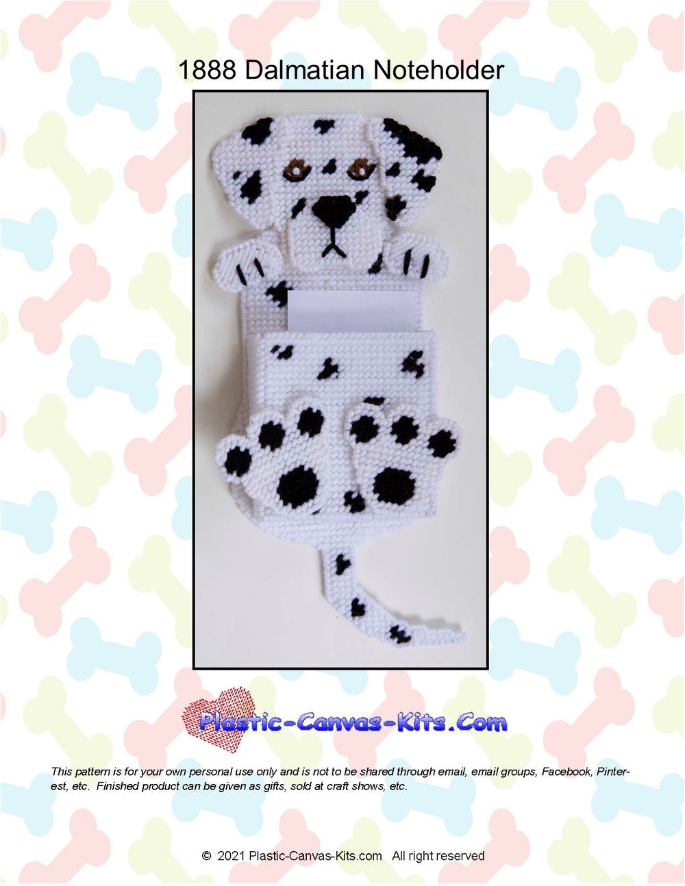 Dalmatian Note Holder