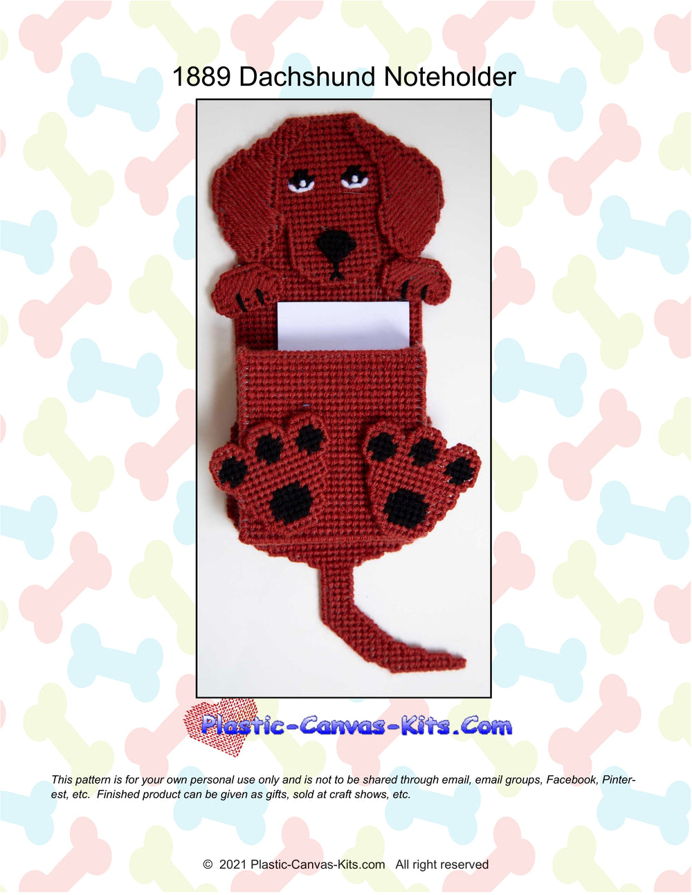 Dachshund Note Holder