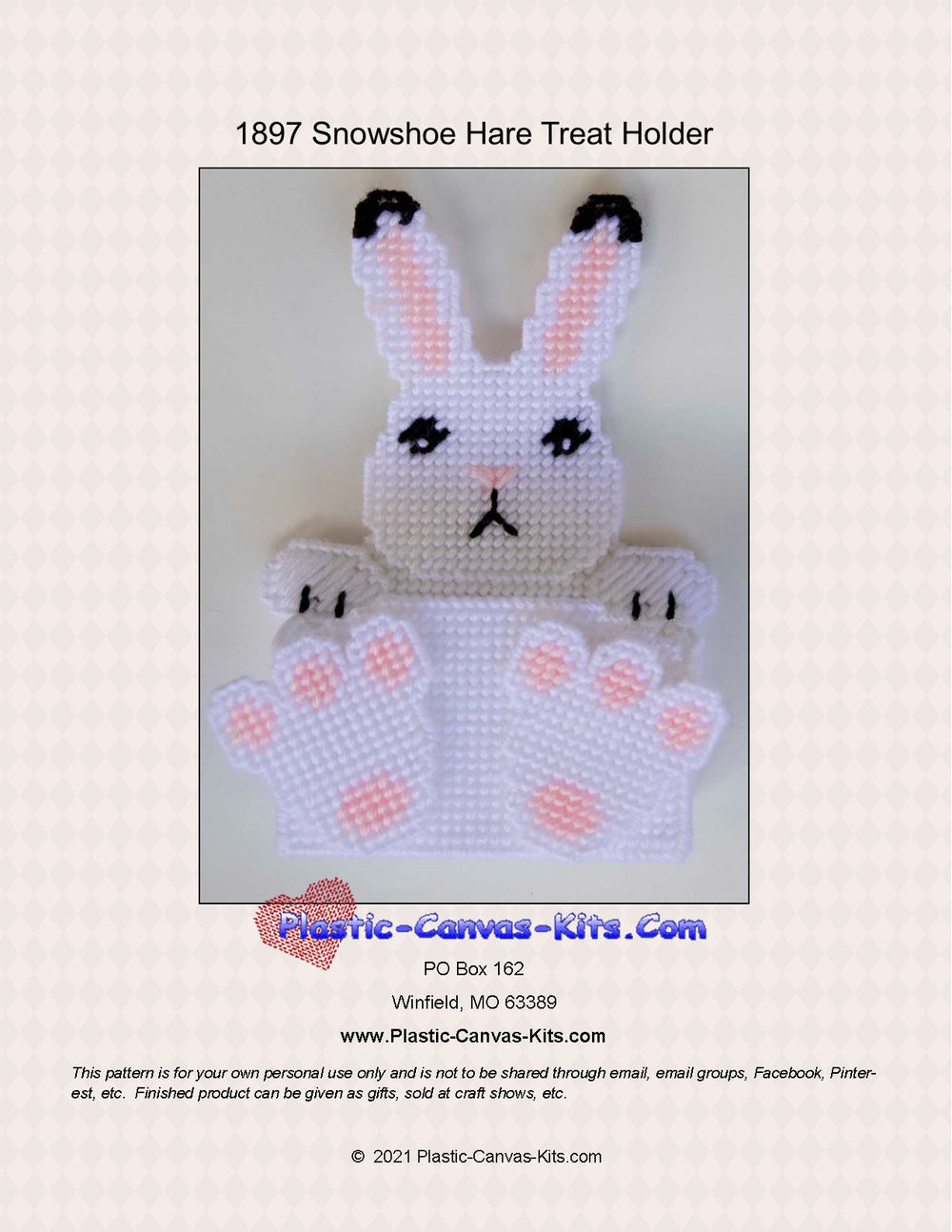 Snowshoe Hare Treat Holder