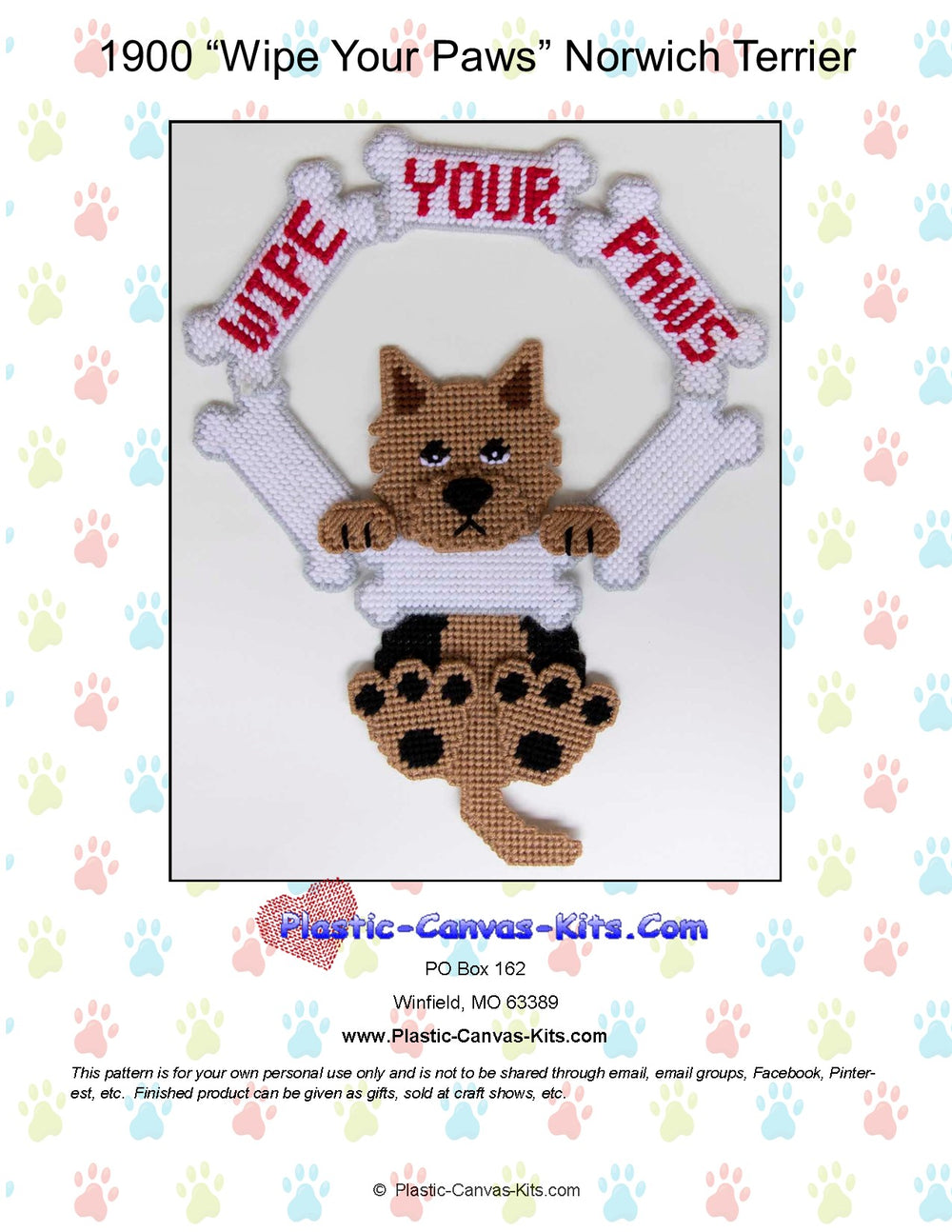 Norwich Terrier- Wipe Your Paws