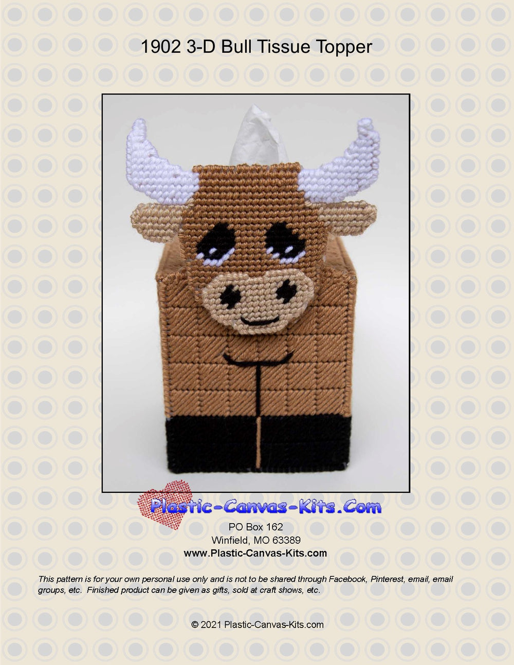 Bull 3-D Tissue Topper