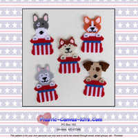 Patriotic Dog Magnets