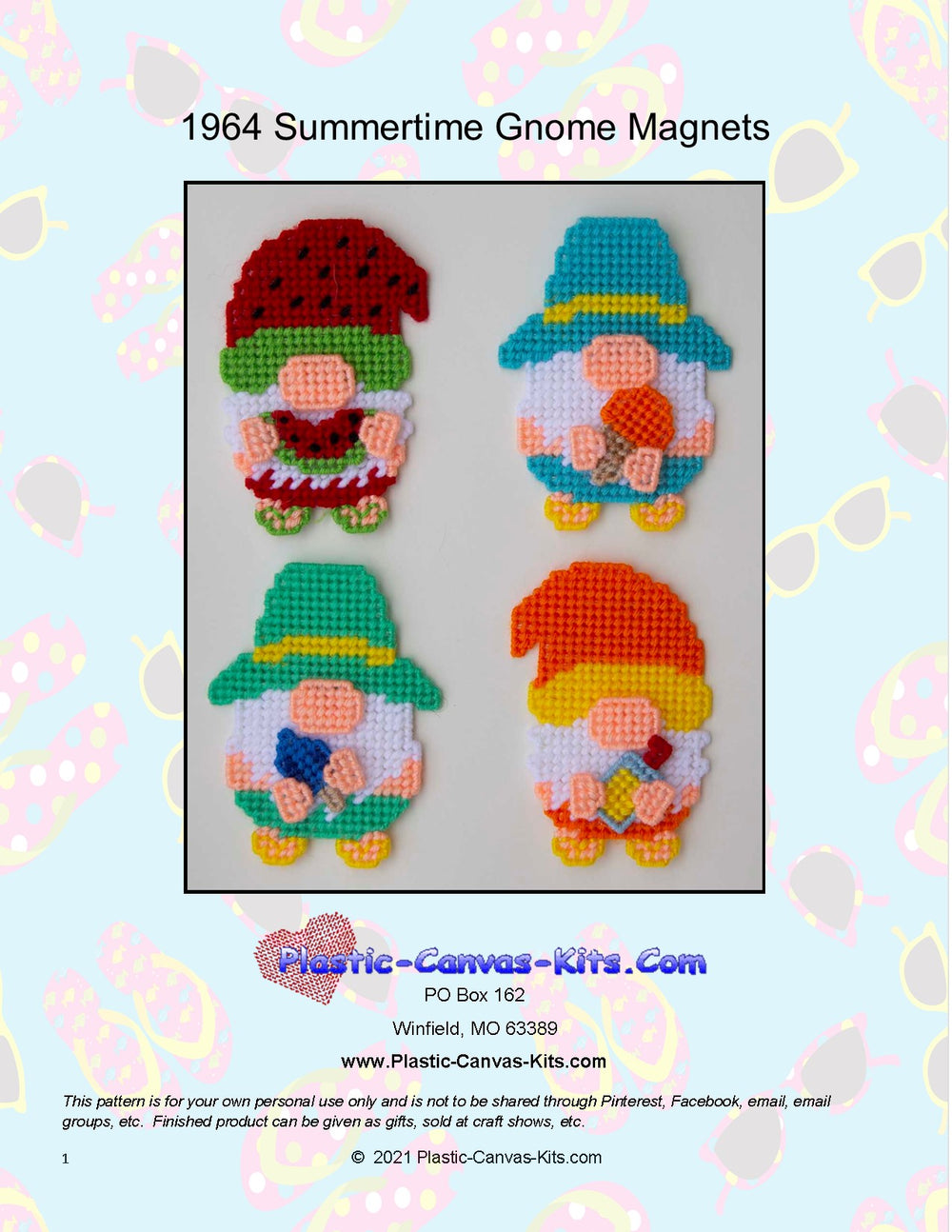 Summertime Gnome Magnets