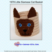 Little Siamese Cat Basket