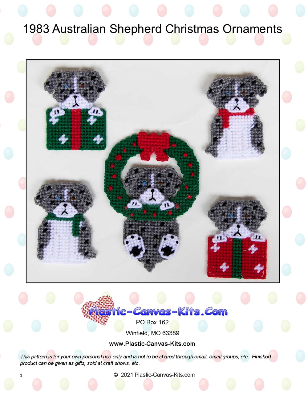 Australian Shepherd Christmas Ornaments