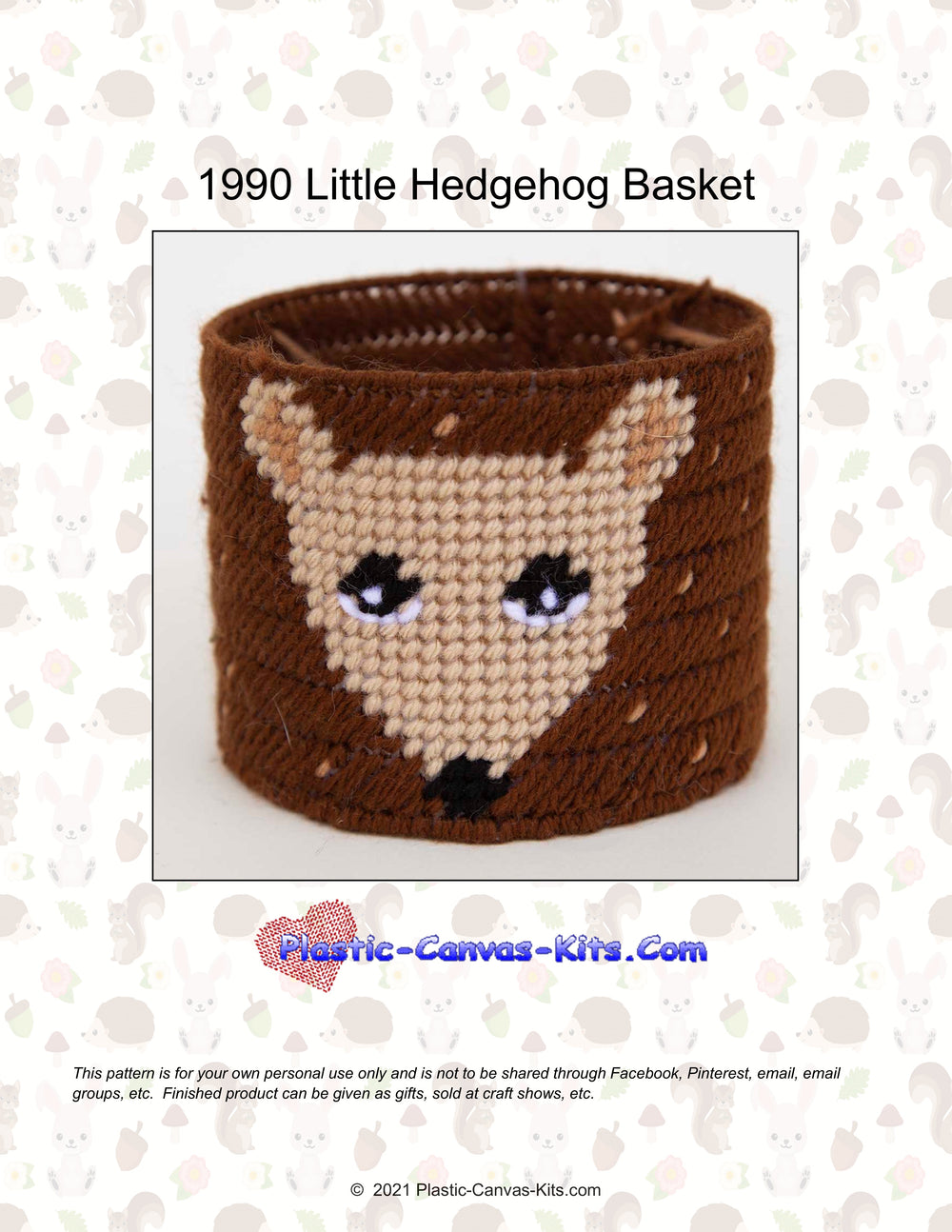 Little Hedgehog Basket
