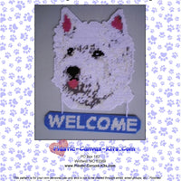 West Highland Terrier Welcome Sign