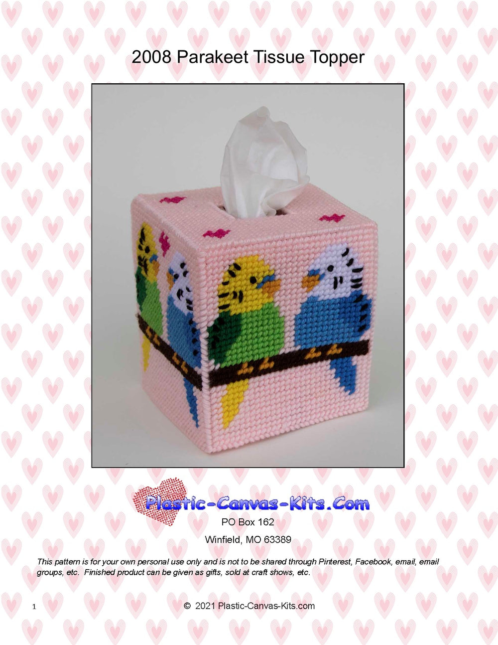 Parakeet Tissue Topper