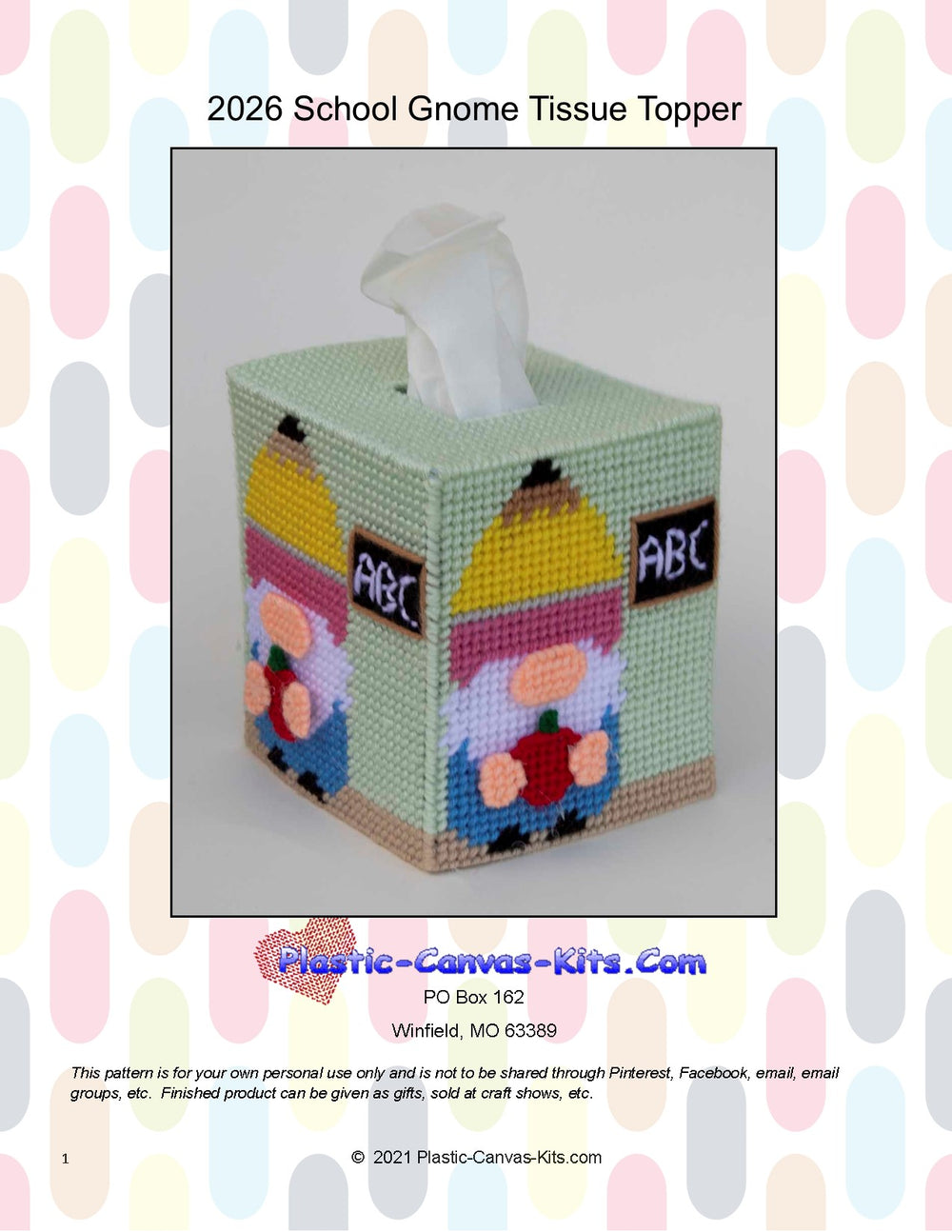 School Gnome Tissue Topper