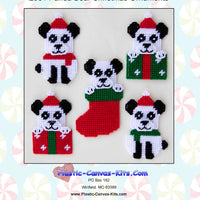 Panda Bear Christmas Ornaments