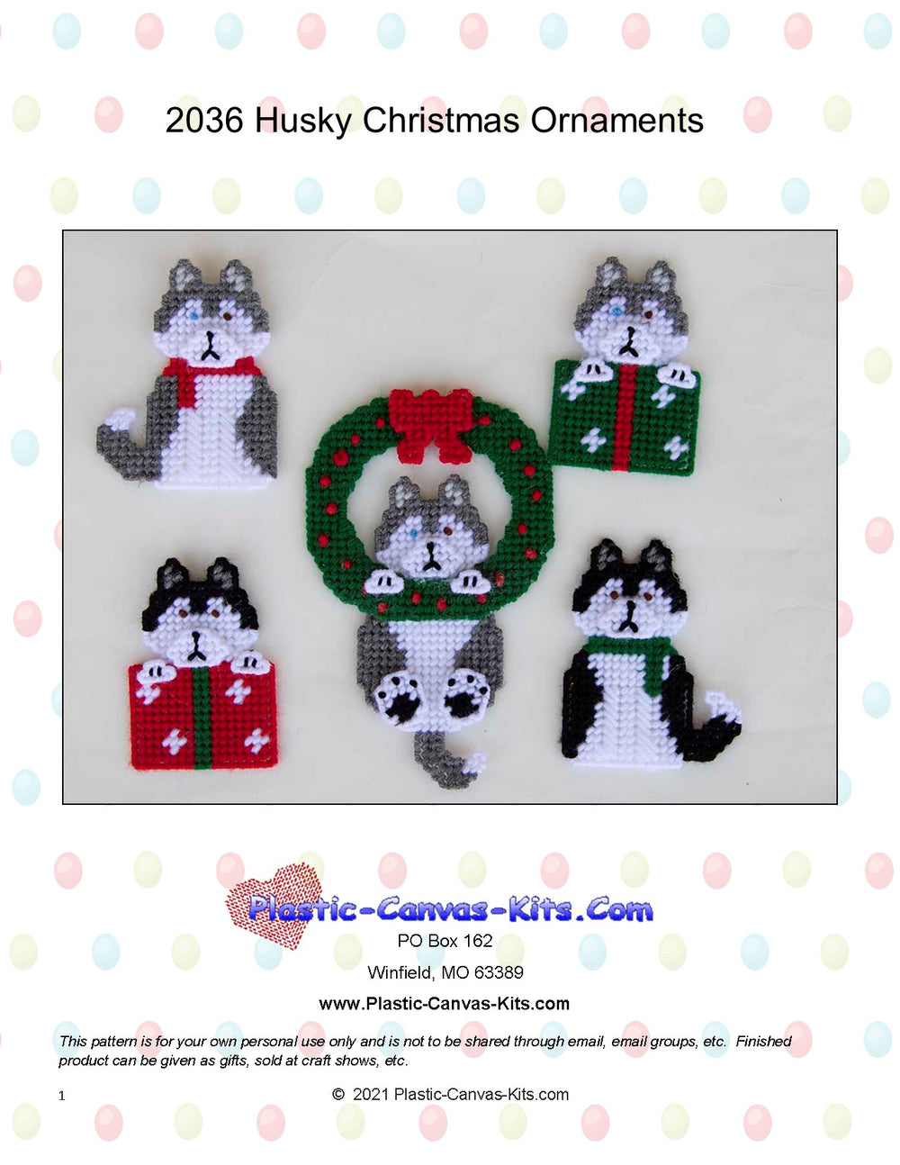 Husky Christmas Ornaments