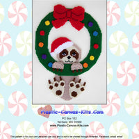 Christmas Wreath with Sloth